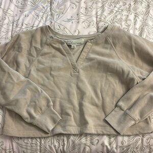 vintage havana tan crew neck / long sleeve